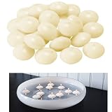 Ikea Fenomen 24 Pcs Floating Candles, Natural Cream, Unscented.