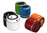 Supersonic-SC-1360BT-RED-Wireless Bluetooth Portable Speaker System,Compatible with Iphone,Ipod,MP3,Android Phones, and iPad,tablets