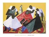 Barber Shop, 1946 Art Print Poster By Jacob Lawrence, 32  x 24 