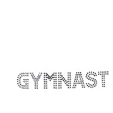 Iron On Hot Fix Clear Crystal GYMNAST Transfer