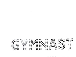 Iron On Hot Fix Clear Crystal GYMNAST Transfer