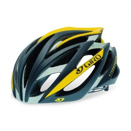 Giro Ionos Cycling Road bike Helmet Matte Black/Yellow Livestrong Small (20