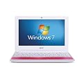 Acer Aspire One Happy 10.1 inch Netbook (Intel Atom N450 Processor, 1GB RAM, 250GB HDD, Wifi, Webcam, 8hrs battery life, Windows 7 Starter&Android) - Candy Pink