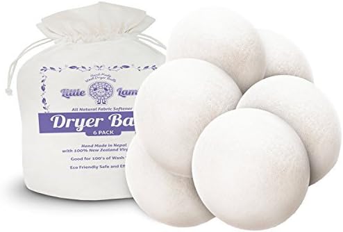 Little Lamb Wool Dryer Balls 6 Pack Color: White Model: LL-6 (Newborn, Child, Infant)