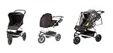 Mountain Buggy Urban Jungle Stroller WITH Carrycot and Storm Cover (Black Dot)