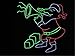 PYSICAL(TM) 15ft Neon Light El Wire w/ Battery Pack for Parties, Halloween Decoration (Orange)