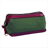 Estancia Leather & Waxed Canvas Shaving Kit Color: Khaki