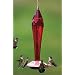 Schrodt FGHF-R Ruby Faceted Glass Hummingbird Feeder