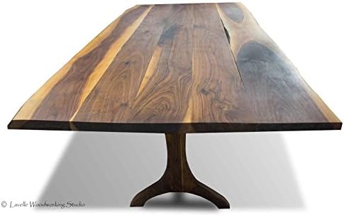 Rustic Walnut Dining Table With Live Edge
