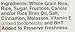 Cinnamon Chex Cereal, Gluten Free Cereal, 12.1 oz