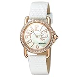 Pierre Cardin Women's PC068782003 Time Couture Collection Revue Crystal Accented Leather Strap Watch