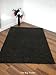 Aqua Shag Rug . Black . Various Sizes