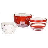 Snowman Prep Bowl Set of 3 by Boston Warehouse