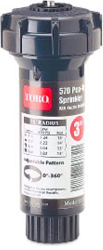 Buy Toro 3-Inch Pop-Up Sprinkler Head with 15-Foot Adjustable Pattern Nozzle #53732 online at Discounted New and Used prices. Delivered to your door with Off-The-Bookshelf.