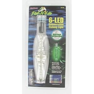 Fish N Lite 6 LED Submersible Battery Powered (3aaa) Included - Optronics LED-100G, Fishing... by 
