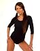 Shepa Damen Ballett Trikot 3/4 Arm Gymnastikanzug Baumwolle Turnanzug