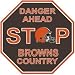 Cleveland Browns Plastic Stop Sign 