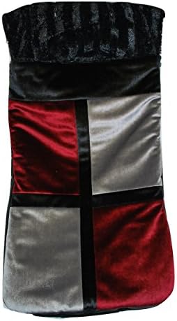 Peradi Checkerboard Stroller Bunting, Burundy/Grey