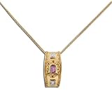 Jewels of The Coronation Amethyst & Diamond Pendant