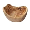 Olive Wood Rustic Fruit Bowl - Boat Shaped - 27cm