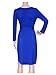 Maggie Tang V Neck Soft Long Sleeve Stretch Casual Party Belt Full Wrap Dress