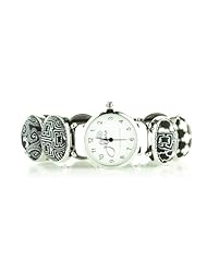 Jilzara Oval Black and White Watch