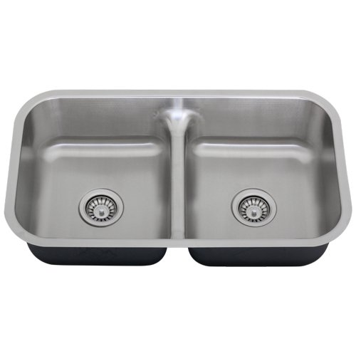 Ticor Low-Divide Undermount 16-Gauge Stainless Steel Kitchen Sink