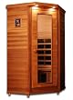 ClearLight IS-1 One Person Compact Corner Sauna Infrared Fusion Power Carbon-Ceramic *Red Cedar* New