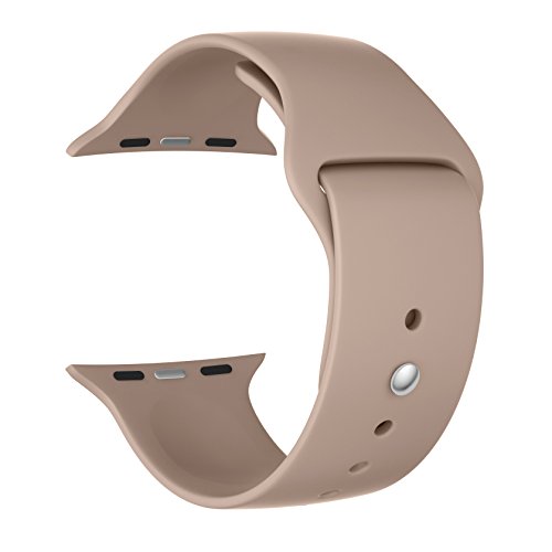 Apple Watch Replacement Band - Valuebuybuy Soft Silicone Replacement Sports Wristbands Straps for Apple Wrist Watch iWatch All Models Formal Colors S/M Size-42mm/Walnut