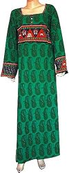 Gift for Mom Long Sleeve Cotton Kaftan Size 4X-L (kftn833c)