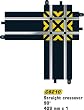 Scalextric C8210 Crossover 1:32 Scale Track Accessory