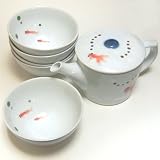 金魚 の ポット ＋ ティーカップ 5客セットの画像