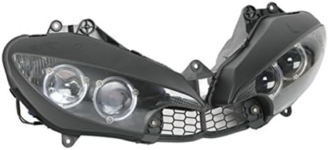 Matte Black Headlight Front Light Lamp For Yamaha YZF R6 2003-2005 R6S 2006-2009
