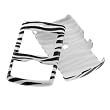 Zebra Skin Black and White Stripes Snap-On Hard Crystal Cover Case for AT&T Samsung A767 Propel Cell Phone
