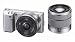 Sony NEX-5DS Systemkamera (14 Megapixel, Live View, Full HD Videoaufnahme) Double Zoom Kit silber inkl. 16 mm und 18-55 mm Objektiv Sony NEX-5DS Systemkamera (14 Megapixel, Live View, Full HD Videoaufnahme) Double Zoom Kit silber inkl. 16 mm und 18-55 mm Objektiv