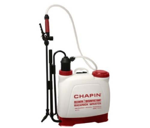 Chapin 61575 Euro Style Backpack Bleach and Disinfectant Poly Sprayer 4 Gallon