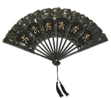 Beautiful Battenburg Lace Fan with Embroidery