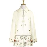 Embroidered Wool Long Jacket (Petite, Tall & Misses Sizes XS-3X)