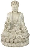 Ivory Shade Serene Buddha Statue