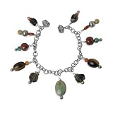 Carolyn Pollack Sterling Silver Magnetic Collection Earth Sea and Sky Bracelet