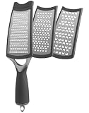 Art and Cook Wide Convertible Grater, Charcoal