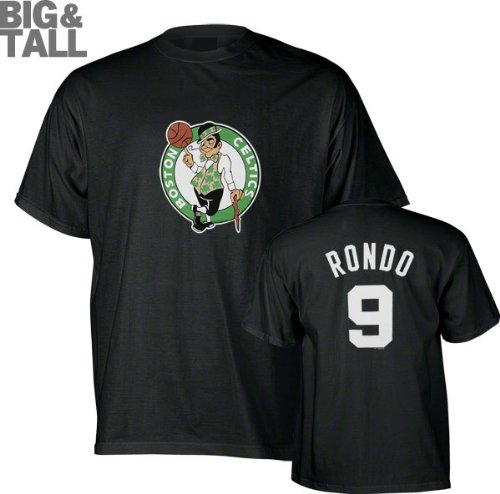 Rajon Rondo Big & Tall Boston Celtics Name and Number T-Shirt