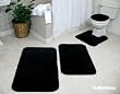 Royale Black Plush Toilet Lid Cover