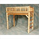 Moon Valley Rustic L104T Loft Bed Finish: Satin Varnish