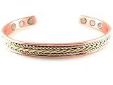 Copper Magnetic Bracelet Triple Twist High Power Small