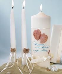 Ocean Of Love Unity Candle and Tapers Set