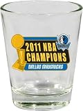 NBA Dallas Mavericks 2010-2011 Champions 2-Ounce Collector Glass-Clear