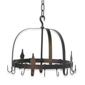 Royce Lighting RF15D/ORB Home Accents Round Metal Pot Rack Oil Rubbed Bronze