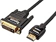 AmazonBasics HDMI to DVI Adapter Cable - 6 Feet (1.8 Meters)