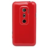 TPU-Cases High Gloss Red Flexible TPU Skin Cover Phone Case for HTC Evo 3D  ....
